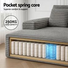 Load image into Gallery viewer, Artiss Sofa Bed Lounge Chair Recliner Couch Reading Chairs Sleeper Cloud Sofas - The White Mall
