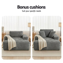 Load image into Gallery viewer, Artiss Sofa Bed Lounge Chair Recliner Couch Reading Chairs Sleeper Cloud Sofas - The White Mall
