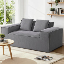 Load image into Gallery viewer, Artiss 2 Seater Sofa Loveseat Sofas Bed Couch No Assembly Corduroy Small Couches Apartement - The White Mall
