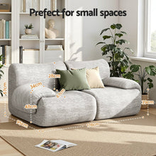 Load image into Gallery viewer, Artiss 2 Seater Sofa Modular Sectional Sofas Couch Bed No Assembly Living Room Grey - The White Mall

