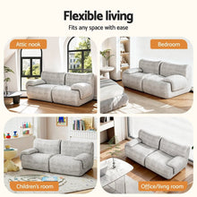 Load image into Gallery viewer, Artiss 2 Seater Sofa Modular Sectional Sofas Couch Bed No Assembly Living Room Grey - The White Mall
