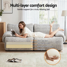Load image into Gallery viewer, Artiss 2 Seater Sofa Modular Sectional Sofas Couch Bed No Assembly Living Room Grey - The White Mall
