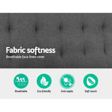 Load image into Gallery viewer, Artiss Sofa Bed Lounge Chair Couch 1 Seater Recliner Futon Bed Set Linen Grey - The White Mall
