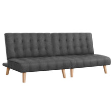 Load image into Gallery viewer, Artiss 2x Sofa Bed Couch Single Seater Fabric Grey - The White Mall

