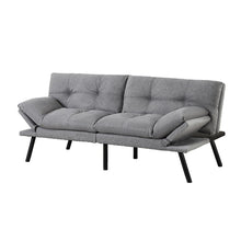 Load image into Gallery viewer, Artiss Sofa Bed Convertible 3 Seater Couch Recliner Lounge Chair Fabric Grey - The White Mall
