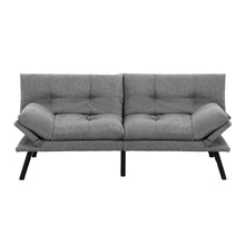 Load image into Gallery viewer, Artiss Sofa Bed Convertible 3 Seater Couch Recliner Lounge Chair Fabric Grey - The White Mall
