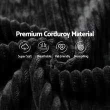 Load image into Gallery viewer, Artiss Modular Sofa Bed with Ottoman Sectional Boneless Couches for Living Room Corduroy Compressed Sofa Black
