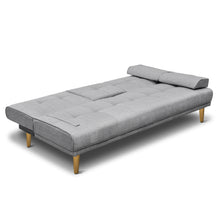 Load image into Gallery viewer, Artiss Sofa Bed 188CM Grey Faux Linen - The White Mall
