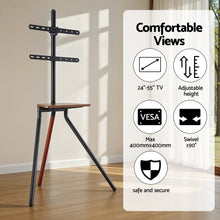 Load image into Gallery viewer, Artiss TV Stand Wooden Tray 24-55" Swivel Height Adjustable
