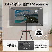 Load image into Gallery viewer, Artiss TV Stand Wooden Tray 24-55" Swivel Height Adjustable
