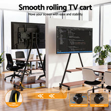 Load image into Gallery viewer, Artiss Mobile TV Stand Rolling Cart Wheels 32-75" Heavy Duty 133kg Mount Bracket
