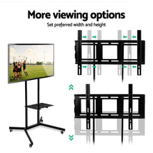 Load image into Gallery viewer, Artiss Mobile TV Stand for 32"-65" TVs Mount Bracket Portable Shelf Trolley Cart

