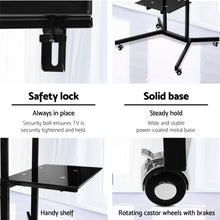 Load image into Gallery viewer, Artiss Mobile TV Stand for 32"-65" TVs Mount Bracket Portable Shelf Trolley Cart
