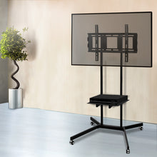 Load image into Gallery viewer, Artiss Mobile TV Stand for 32"-65" TVs Mount Bracket Portable Shelf Trolley Cart
