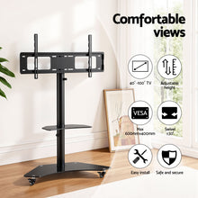 Load image into Gallery viewer, Artiss 40-100" TV Stand Mount Bracket Universal Adjustable Height with Wheels
