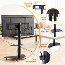 Load image into Gallery viewer, Artiss 40-100" TV Stand Mount Bracket Universal Adjustable Height with Wheels

