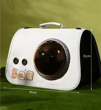 Load image into Gallery viewer, pet products Printed Space Capsule Cat Bag, Large Capacity Crossbody Dog Bag, Universal Pet Bag for All Seasons
