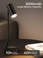 Load image into Gallery viewer, Cordless Table Lamps, Battery Operated Portable Table Light with Magnetic Adjustable Angle Head, 5000mAh Rechargeable Lamp with CCT Dimming for Patio Party Restaurant Dining Home 2 Packs
