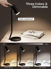 Load image into Gallery viewer, Cordless Table Lamps, Battery Operated Portable Table Light with Magnetic Adjustable Angle Head, 5000mAh Rechargeable Lamp with CCT Dimming for Patio Party Restaurant Dining Home 2 Packs
