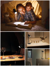 Load image into Gallery viewer, Cordless Table Lamps, Battery Operated Portable Table Light with Magnetic Adjustable Angle Head, 5000mAh Rechargeable Lamp with CCT Dimming for Patio Party Restaurant Dining Home 2 Packs
