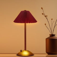Load image into Gallery viewer, Portable LED Table Lamp with 3 Brightness Levels, USB Desk Lamp for Bedside Desk Dining Table, Red
