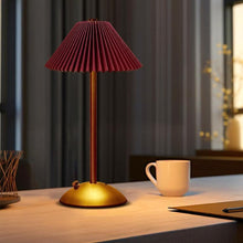 Load image into Gallery viewer, Portable LED Table Lamp with 3 Brightness Levels, USB Desk Lamp for Bedside Desk Dining Table, Red
