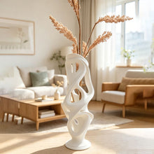 Load image into Gallery viewer, 3D-printed vases: Unique and personalized items to decorate dining tables. White.
