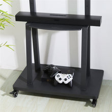 Load image into Gallery viewer, 32-80 Rolling TV Stand with 2-Tier Shelf Adjustable Mount
