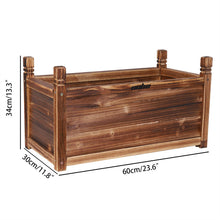 Load image into Gallery viewer, Medium Raised Garden Bed 60x30x33cm Wooden Planter Box
