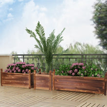 Load image into Gallery viewer, Large Raised Garden Bed Wooden Planter 90x30x33cm
