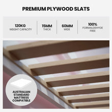 Load image into Gallery viewer, Kingston Slumber Wooden Single Sofa Bed Frame with Storage Drawers - White - The White Mall
