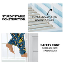 Load image into Gallery viewer, KINGSTON SLUMBER Single Bunk Bed Frame, Solid Pine 2-in-1 Modular Design, White
