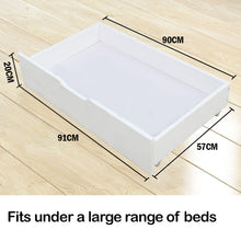 Load image into Gallery viewer, Kingston Slumber Trundle Under Bed Storage Drawers, 2 Pieces, White
