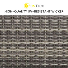 Load image into Gallery viewer, LONDON RATTAN 1 Seater Outdoor Sofa Modular Lounge Chair, Grey
