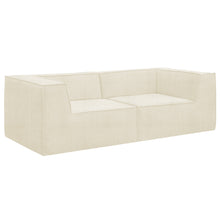 Load image into Gallery viewer, Sarantino Novi 3 - Seater Modular Sofa with Ottoman in Cream Non - Slip Bottom Lounge - The White Mall
