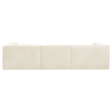 Load image into Gallery viewer, Sarantino Novi 3 - Seater Modular Sofa with Ottoman in Cream Non - Slip Bottom Lounge - The White Mall
