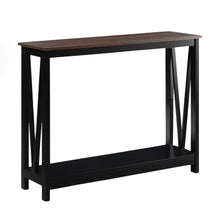 Load image into Gallery viewer, Sarantino Cielo 2-Tier Console Table Dark Walnut
