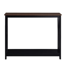 Load image into Gallery viewer, Sarantino Cielo 2-Tier Console Table Dark Walnut

