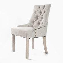 Load image into Gallery viewer, French Provincial Dining Chair Oak Leg AMOUR CREAM
