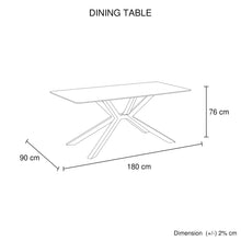 Load image into Gallery viewer, Dining Table Rectangular Shape Green Sintered Stone Top Powder Coated Iron Legs
