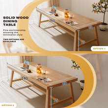 Load image into Gallery viewer, 1.4M Solid Wood Dining Table Square Dining Table Dining Table Kitchen Furniture
