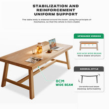 Load image into Gallery viewer, 1.4M Solid Wood Dining Table Square Dining Table Dining Table Kitchen Furniture
