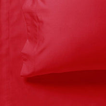 Load image into Gallery viewer, 1000TC Ultra Soft Queen Size Bed Red Flat &amp; Fitted Sheet Set - The White Mall
