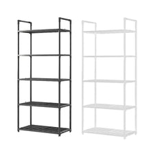 Load image into Gallery viewer, 5Tiers Pot Storage Rack Pan Stand Saucepan Holder Cookware Organizer for Kitchen - Black
