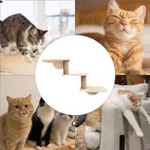 Load image into Gallery viewer, Solid Wood Wall Mounted Cat Climbing Tree Rack Platform Space Capsule Bed Shelf
