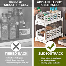 Load image into Gallery viewer, Bathroom Kitchen Sink Storage Rack Drawer Plastic Shelf Seasoning Holder - White
