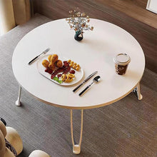 Load image into Gallery viewer, Small Foldable Computer Desk Portable Bed Table Round Home Office Laptop Stand
