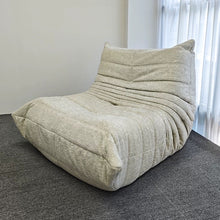 Load image into Gallery viewer, Vacuum - Packed, Comfy Mid Century Togo Lounge Sofa Modern Backrest White Corduroy Armless Retro Decorative Cozy Seat for Indoor - The White Mall
