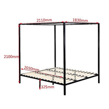 Load image into Gallery viewer, 4 Four Poster King Bed Frame

