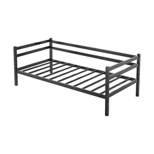 Load image into Gallery viewer, Single Daybed Metal Frame Sofa Premium Black Day Bed Steel Support - The White Mall
